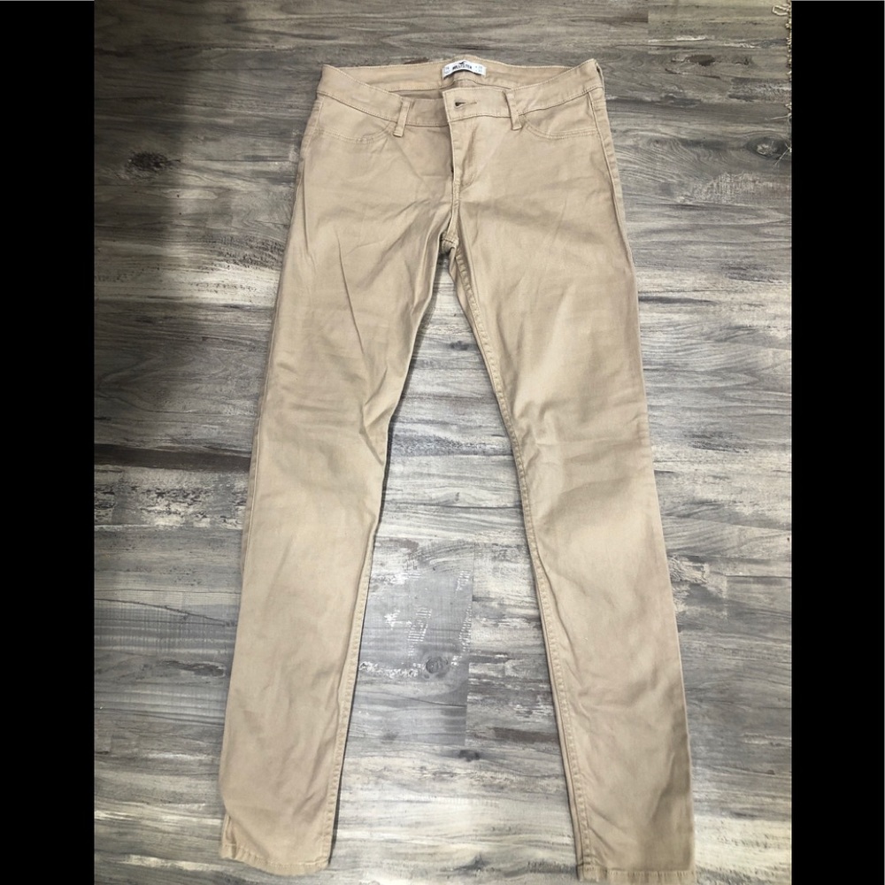 Khaki Hollister Skinny Jeans